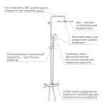 Душевая система GROHE Tempesta Cosmopolitan 250 с термостатом, хром (26670000)