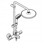 Душевая система с термостатом для ванны, настенный монтаж, GROHE Tempesta Cosmopolitan System 250, хром