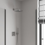 Верхний душ GROHE Tempesta 250 CUBE, квадратный + Душевой кронштейн 380 мм, хром 