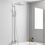Душевая система GROHE Tempesta Cosmopolitan 250 CUBE с термостатом для ванны, излив 169 мм, хром 