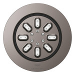 Боковой душ GROHE Rainshower Aqua, круглый, 2 режима струи, темный графит глянцевый 