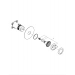 Боковой душ GROHE Rainshower Aqua, круглый, 2 режима струи, суперсталь 