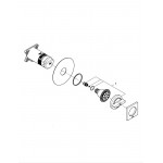 Боковой душ GROHE Rainshower SmartActive 75, квадратный, 2 режима струи, хром (26802000)