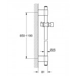 Душевая штанга GROHE Rainshower 1150 мм, хром 
