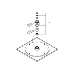 Верхний душ GROHE Rainshower F-series 10", хром 