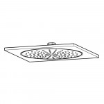 Верхний душ GROHE Rainshower F-series 10", хром 