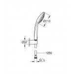 Душевой набор GROHE Euphoria, 1 режим, хром 