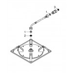 Верхний душ GROHE Rainshower F-series, 254х254 мм, хром 