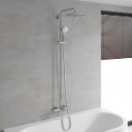 Душевая система GROHE Euphoria 260 с термостатом для ванны, высокая штанга 1574 мм, хром