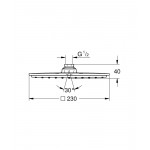 Верхний душ GROHE Rainshower Allure 230 (27479000)