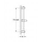 Душевая штанга GROHE Euphoria Neutral 900 мм, хром 
