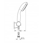 Душевой набор GROHE New Tempesta II, 5,7 л/мин, хром 