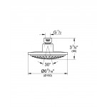 Верхний душ GROHE Euphoria Cosmopolitan, 1 режим, диаметр 160 мм, с ограничением расхода воды, хром 