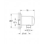 Подключение для душевого шланга GROHE Relexa, хром 