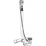 Сливной и переливной гарнитур GROHE Talento для нестандартных ванн, встраиваемая часть