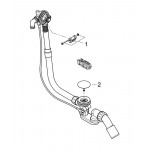 Наливной, сливной и переливной гарнитур GROHE Talentofill, встраиваемая часть