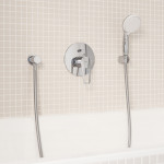 Смеситель для ванны GROHE BauLoop скрытого монтажа, в комплекте с монтажной частью, хром 