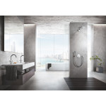 Внешняя часть термостата для ванны и душа GROHE Grohtherm SmartControl на 3 потребителя, круглая, хром 