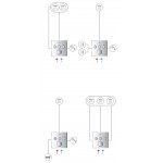 Внешняя часть термостата для ванны и душа GROHE Grohtherm SmartControl на 3 потребителя, круглая, хром 