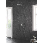 Внешняя часть термостата для ванны и душа GROHE Grohtherm SmartControl на 3 потребителя, круглая, суперсталь 