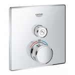 Внешняя часть термостата для душа GROHE Grohtherm SmartControl на 1 потребителя, квадратная, хром 