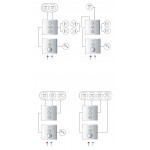 Внешняя часть термостата для душа GROHE Grohtherm SmartControl на 1 потребителя, квадратная, хром 