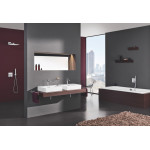 Внешняя часть термостата для ванны и душа GROHE Grohtherm SmartControl на 2 потребителя, квадратная, с держателем ручного душа, хром 