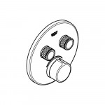 Внешняя часть смесителя для ванны и душа GROHE SmartControl круглая, на 2 потребителя, хром 
