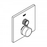 Внешняя часть смесителя для ванны и душа GROHE SmartControl квадратная, на 1 потребителя, хром 