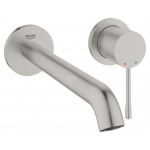 Внешняя часть смесителя для раковины GROHE Essence скрытого монтажа, на 2 отверстия, L-Size, суперсталь