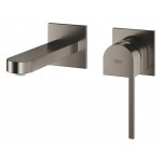 Внешняя часть смесителя для раковины GROHE Plus на 2 отверстия, M-Size, темный графит матовый 