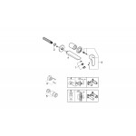 Внешняя часть смесителя для раковины GROHE Eurosmart на 2 отверстия, S-Size, хром 