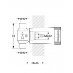 Встраиваемая часть вентиля GROHE, резьба 1/2″ для пайки Ø15 мм 