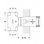 Встраиваемая часть вентиля GROHE, резьба 1″ 