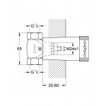Встраиваемая часть вентиля GROHE, резьба 1/2″ 