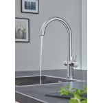 Комплект для кухни GROHE Red Duo с C-образным смесителем, бойлером L-Size и фильтром, хром 