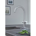 Комплект для кухни GROHE Red Duo с C-образным смесителем, бойлером L-Size и фильтром, хром 