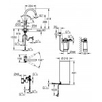 Комплект для кухни GROHE Red Duo с C-образным смесителем, бойлером L-Size и фильтром, суперсталь