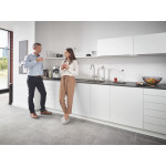 Комплект для кухни GROHE Red Duo с C-образным смесителем, бойлером M-Size и фильтром, суперсталь 