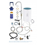 Комплект для кухни GROHE Red Mono с C-образным вентилем, бойлером M-Size и фильтром, хром 