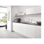 Комплект для кухни GROHE Red Mono с C-образным вентилем, бойлером M-Size и фильтром, хром 