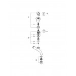 Кран для кухонной мойки GROHE Costa L настенный, без функции смешивания, хром (30098001)