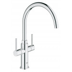 Смеситель для кухонной мойки GROHE Ambi Cosmopolitan, высокий излив, хром 