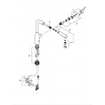 Смеситель для кухонной мойки GROHE Essence с вытяжным душем, хром 