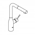 Смеситель для кухонной мойки GROHE Essence с вытяжным душем, хром 