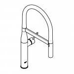 Смеситель для кухонной мойки GROHE Essence профессиональный, хром 