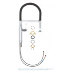 Смеситель для кухонной мойки GROHE Essence профессиональный, хром 