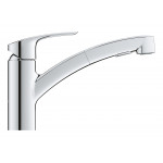 Смеситель для кухонной мойки GROHE Eurosmart с вытяжным душем, хром 
