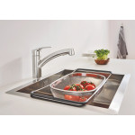Смеситель для кухонной мойки GROHE Eurosmart с вытяжным душем, хром 