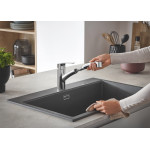 Смеситель для кухонной мойки GROHE Eurosmart с вытяжным душем, хром 